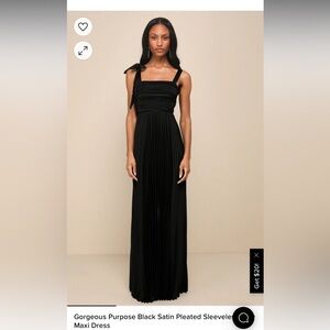 Beautiful black dress w/ elegant one-shoulder bow